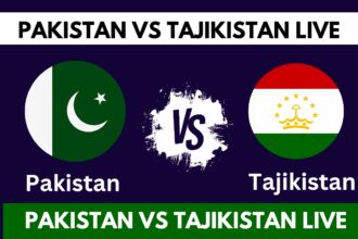 Pakistan Vs Tajikistan Live