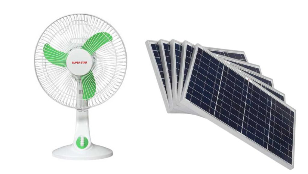 সুপারস্টার ১৪ ইঞ্চি সোলার ফ্যান, Super Star solar fan 14 inch price