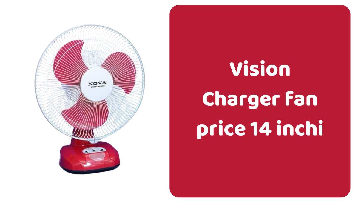 ভিশন চার্জার ফ্যান দাম ১৪ ইঞ্চি, Vision Charger fan price 14 inchi